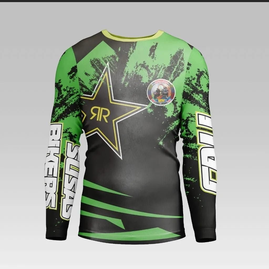 Camiseta verde y negra de Susa Bikers